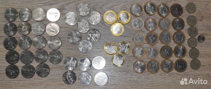 Монеты, новое и б/у.большой лот