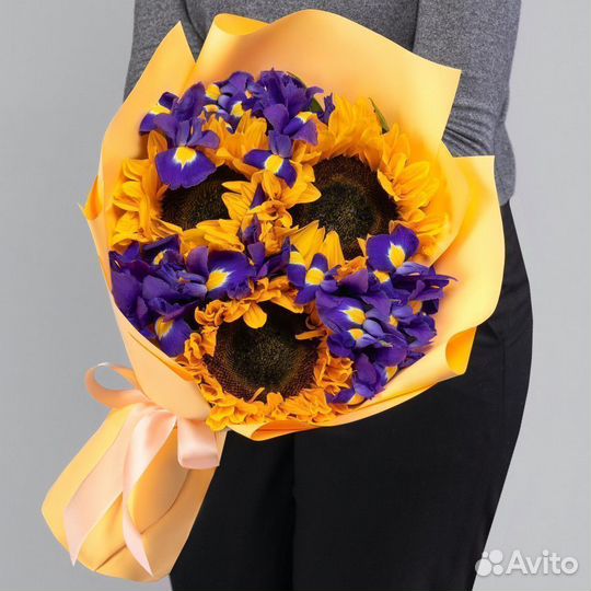 Подсолнухи с бесплатной доставкой