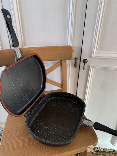 Сковорода гриль двусторонняя (Италия)