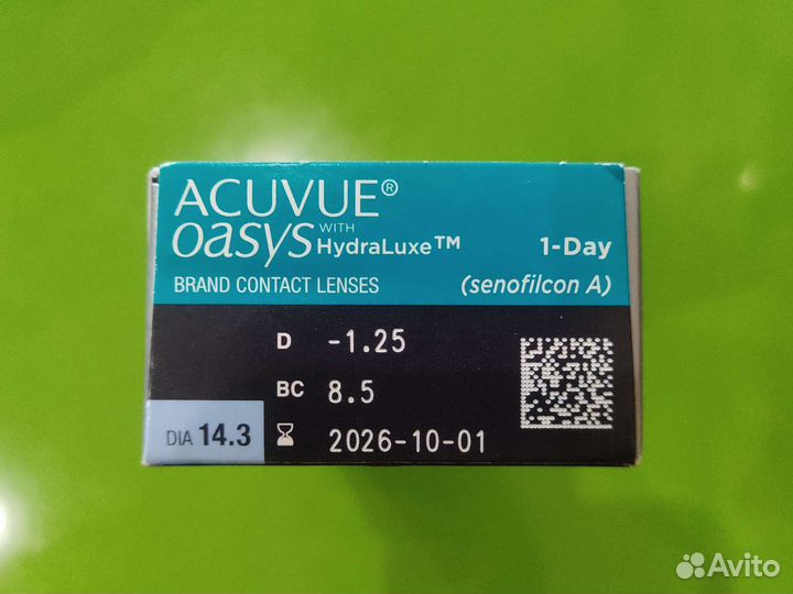 Контактные линзы acuvue oasys 1 day
