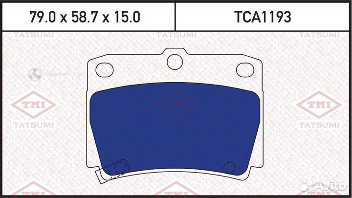 Колодки задние TCA1193