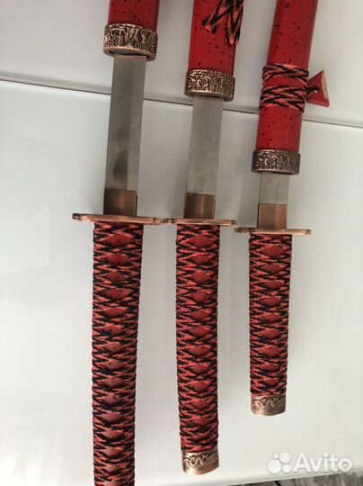 Набор самурайский ножей (сувенир), без подставки