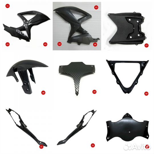 Suzuki gsxr600,750 2008-2010 детали отдельно новые