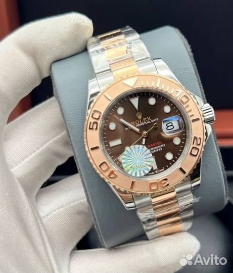 Rolex yacht master gold часы