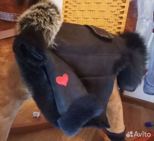 Дубленка для питомца s m