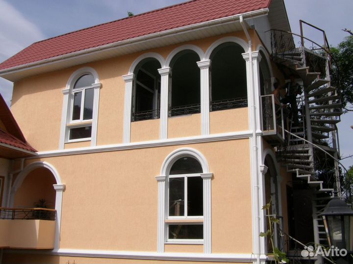 Фасадный декор дома / Пилястры