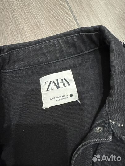 Джинсовая рубашка zara