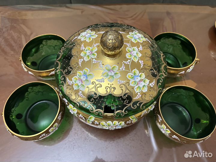 Посуда Богемия лепка Чехословакия