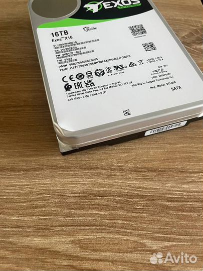 Жесткий диск Seagate exos x16 16tb