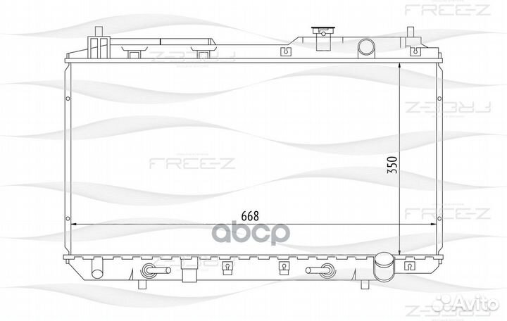 Радиатор 660x350 KK0239 free-Z