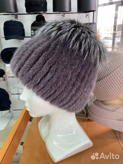 Шапка норка новая
