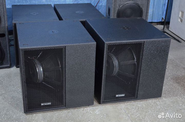 Два пассивных сабвуфера cubo-18 Martin Audio. 2шт