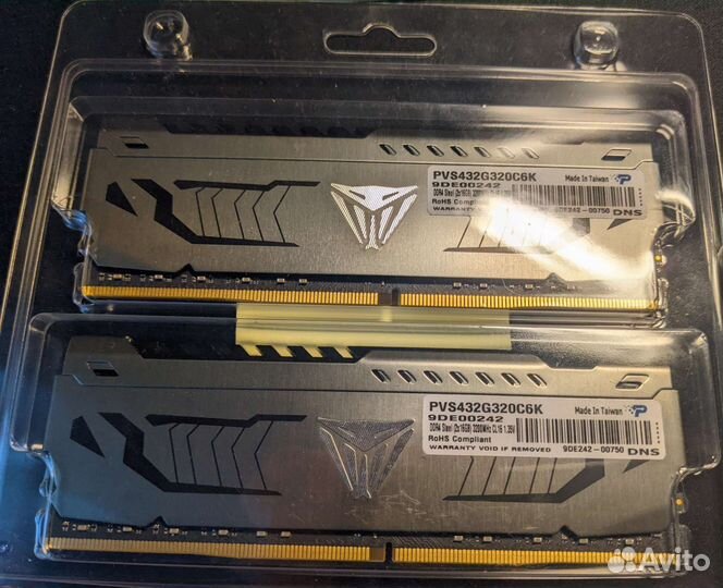 Оперативная память 32 Gb 3200 MHz patriot viper