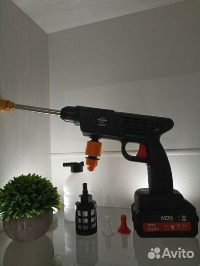 Мини мойка высокого давления 2 акб