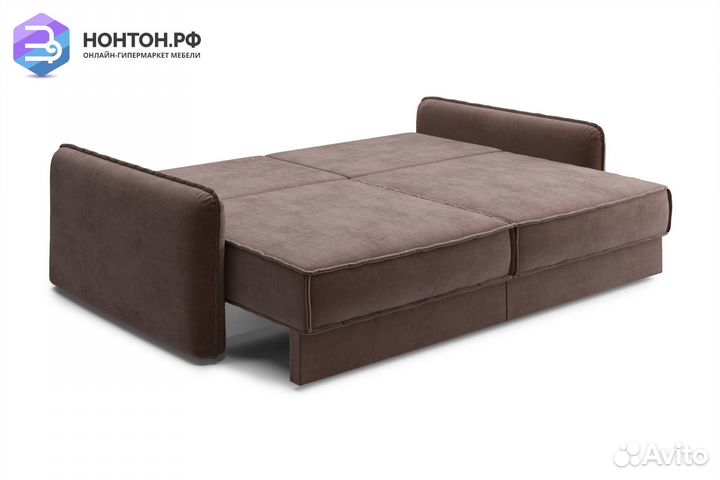 Диван тик-так Антей 3-х местный коричневый