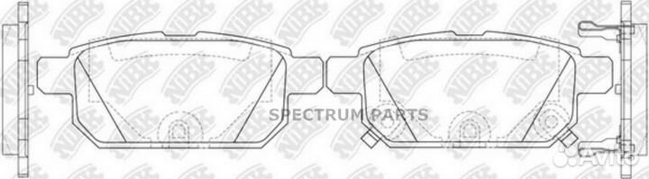 Nibk PN9808 Колодки тормозные дисковые перед/зад