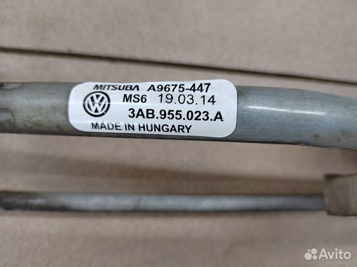 Трапеция дворников VW Passat B7 3AB955023A