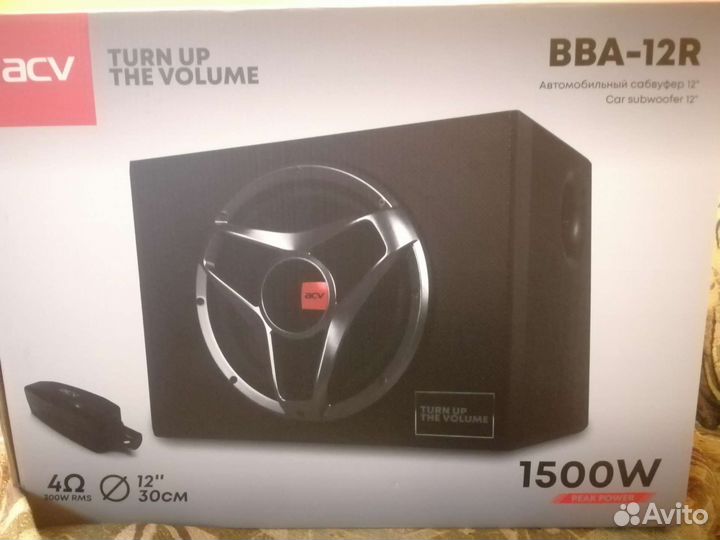 Автомобильный сабвуфер ACV BBA-12R