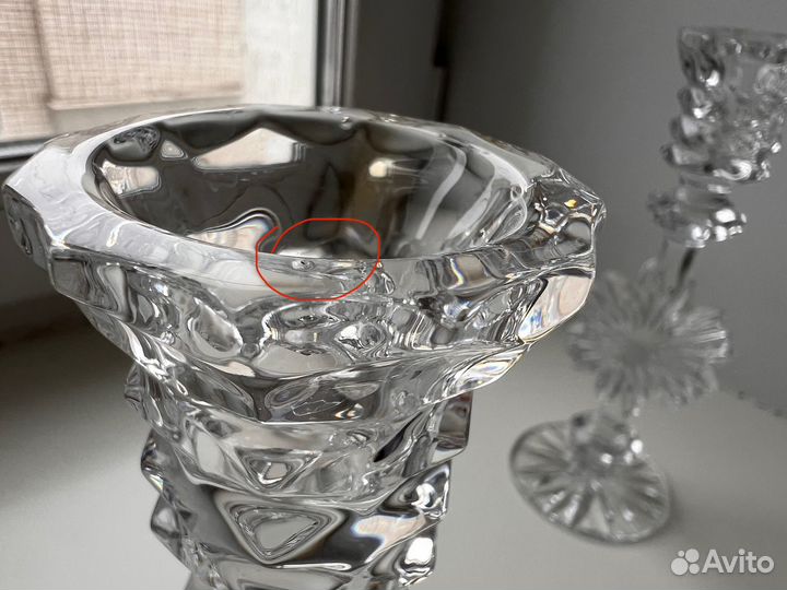 Подсвечники хрустальные СССР звезда