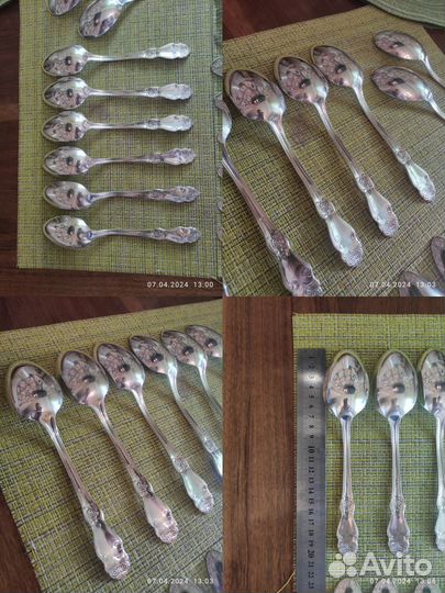 Столовые приборы Серебряная роза Кольчугино СССР