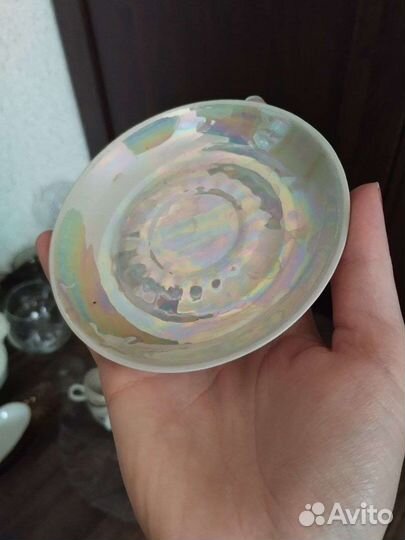 Чайный и кофейный сервизы, блюде+чашка, чайник