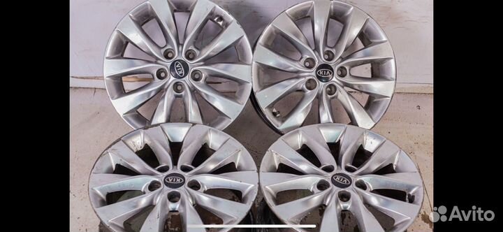 Литые диски r17 5x114 3 оригинальные kia optima