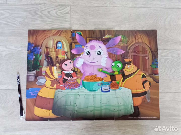 Очень крупный пазл Лунтик