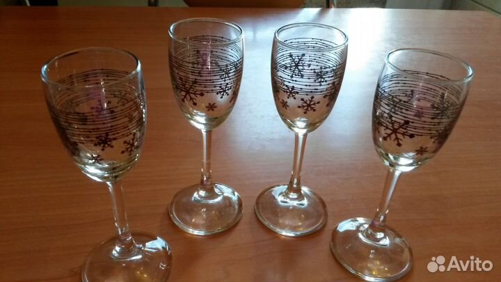 Бокалы 4шт новые в упаковке