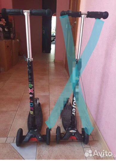 Самокат трехколесный до 60 кг