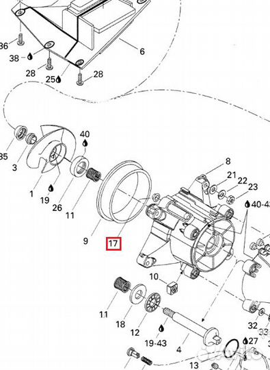 008-640-01 WSM Кольцо Уплотнительное Корпуса Водомёта Для BRP Sea Doo 293250084