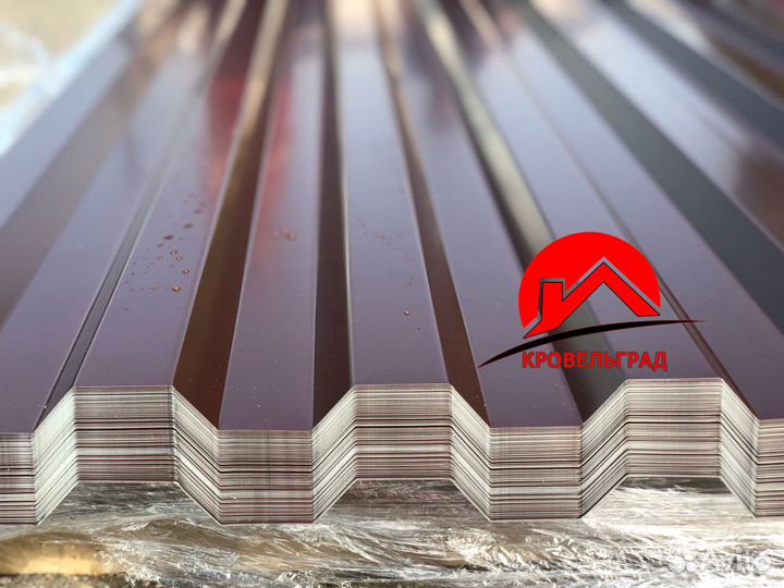 Профнастил для крыши C-21 шоколад коричневый цены