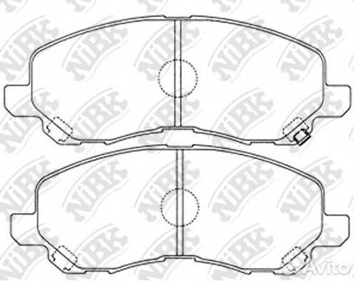 Колодки тормозные передние NiBK PN3469
