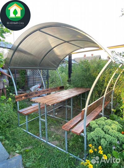 Беседка из поликарбоната. Цвет на выбор