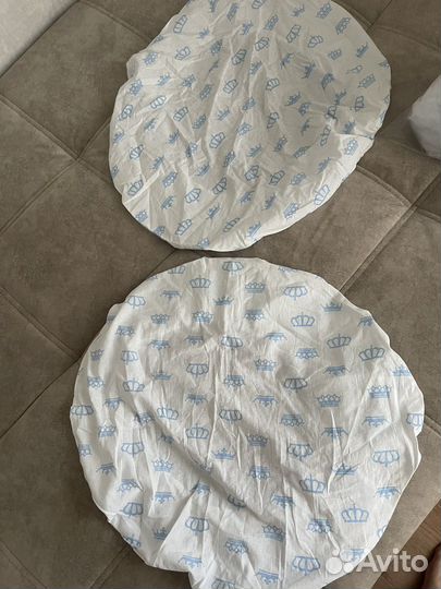 Простынь в круглую кроватку