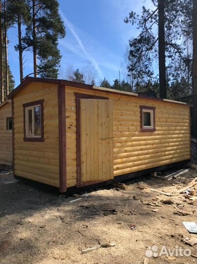 Мини баня размер 6х2.3 доставка до 5 дн