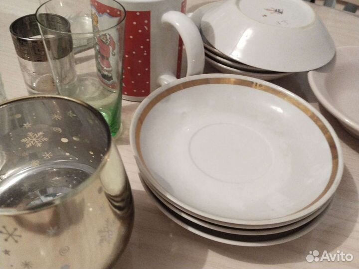 Чашка, блюдце, рюмка, бокал б/у