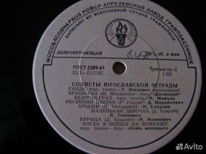 Грампластинки времен СССР зарубежная музыка ч.2