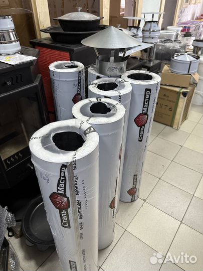 Сэндвич труба для дымохода 150/220 нерж супервул