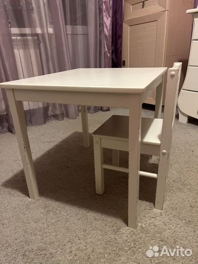 Детский стол и стул IKEA Kritter