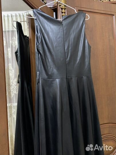 Платье кожаная