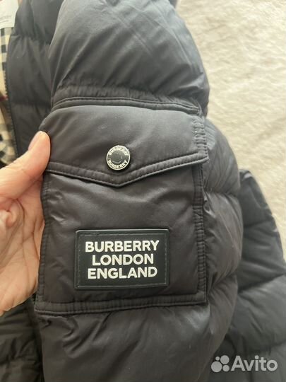 Куртка пуховик burberry оригинал