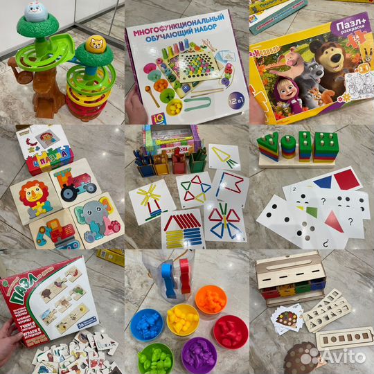 Развивающие игрушки коробкой