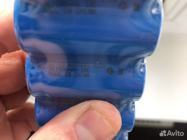 Аккамуляторные батарейки ni-cd SC1500 mah 10c