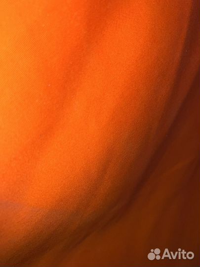 Ткань оранжевая плотная