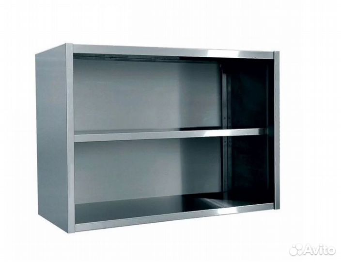 Полка полуоткрытая из нержавеющей стали