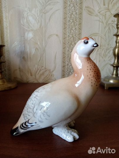 Фарфор СССР. Статуэтка лфз куропатка