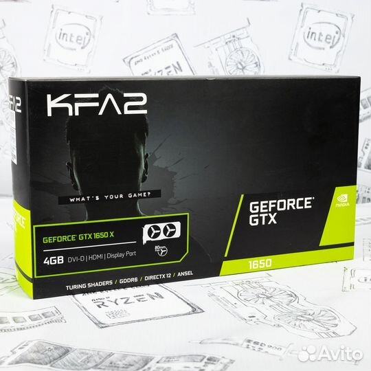 Видеокарта KFA2 GeForce GTX 1650 X Black 4Gb