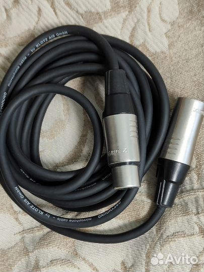 XLR XLR кабель klotz canare 2m, 3m