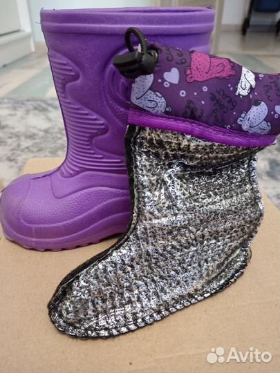 Сапоги резиновые для девочки