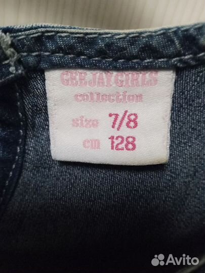 Джинсовый сарафан для девочки